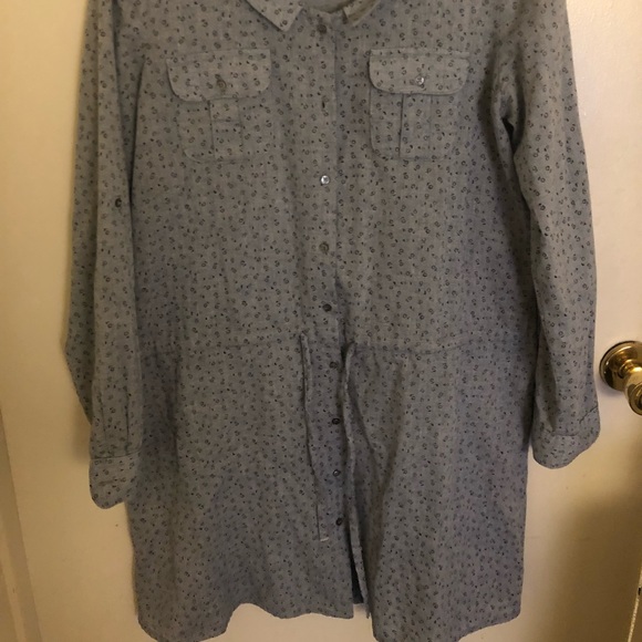 100% cotton very soft blue designer dress - Picture 3 of 6